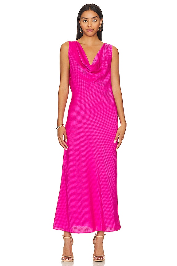 view 2 of 4 ПЛАТЬЕ С КАПЮШОНОМ И ОТКРЫТОЙ СПИНОЙ JEET in Fuchsia