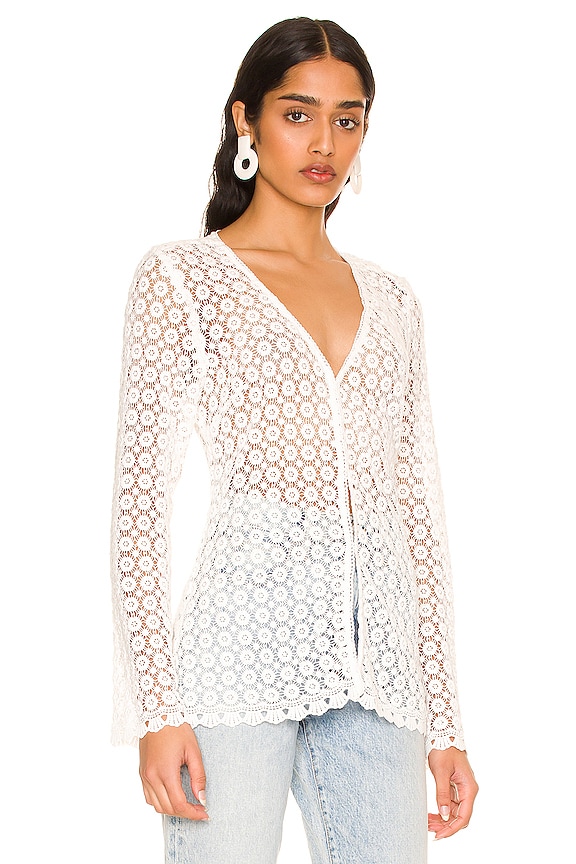 view 2 of 4 Lorina Top in Daisy Lace