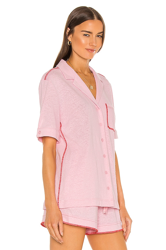 view 2 of 4 Cyprus Shirt in Pink & Red