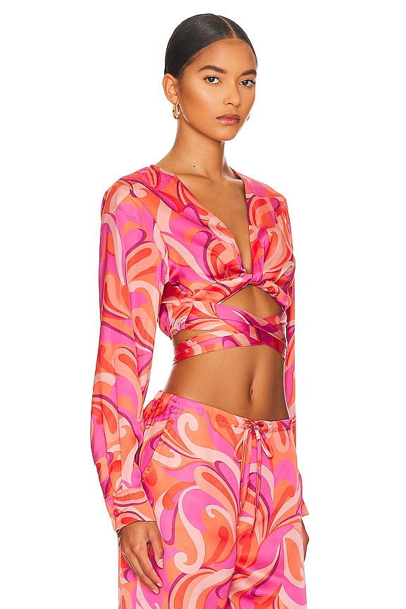 view 2 of 4 TOP CROPPED SOFIA in Wavy Baby