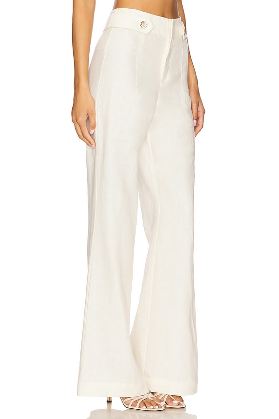 view 2 of 6 РАСКЛЕШЕННЫЕ БРЮКИ in Ivory