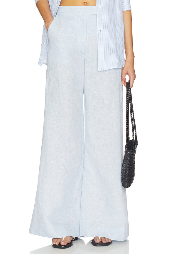 view 1 of 7 PANTALON CAPRI in Sky Melange