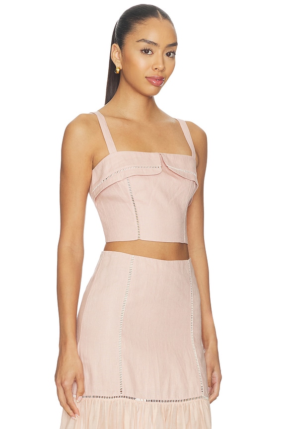 view 2 of 4 Alba Top in Dusty Pink