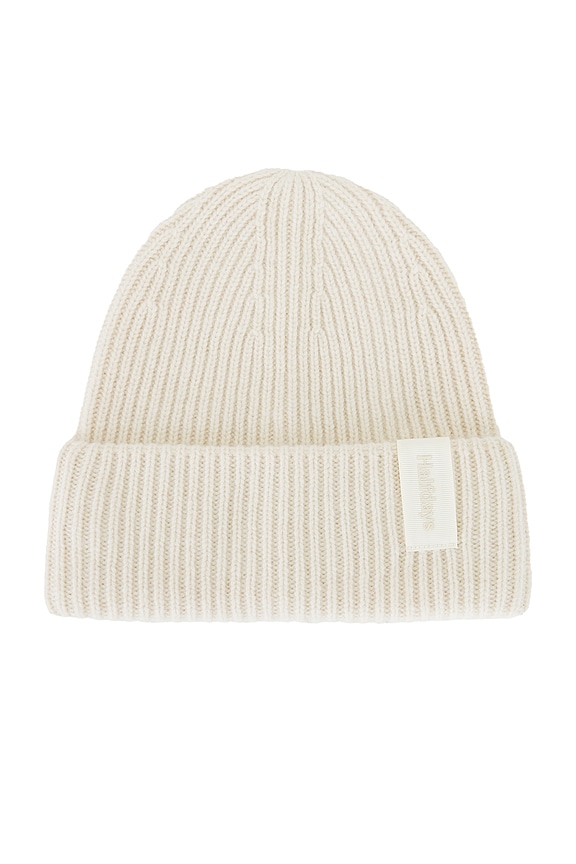 view 2 of 3 Merino Beanie in Oatmilk