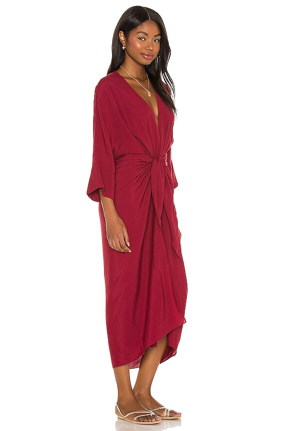 view 2 of 4 Ana Dress in Burgundy