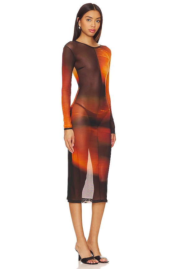 view 2 of 3 Renata Midi Dress in Face Print