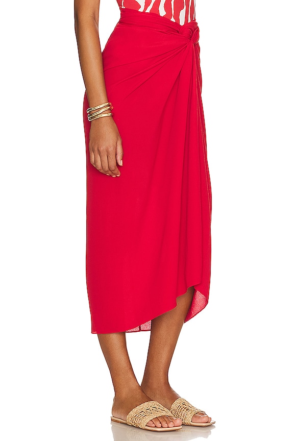 view 2 of 4 Panneaux Sarong in Red Shift