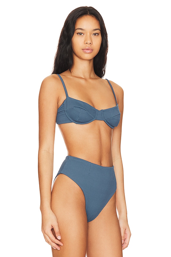 view 2 of 4 Ribbed Vintage Top in Deep Blue