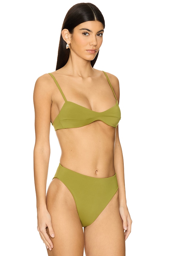 view 2 of 4 MONICA 비키니 탑 in Seed Green
