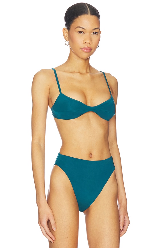 view 2 of 4 Adjustable Monica Bikini Top in Harbor Blue