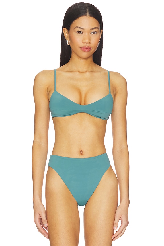 view 1 of 4 Adjustable Monica Top in Seaweed Green