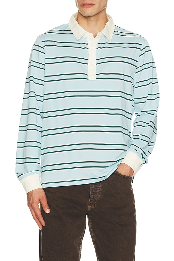 view 1 of 4 Vintage Henley Polo in Blue Vintage