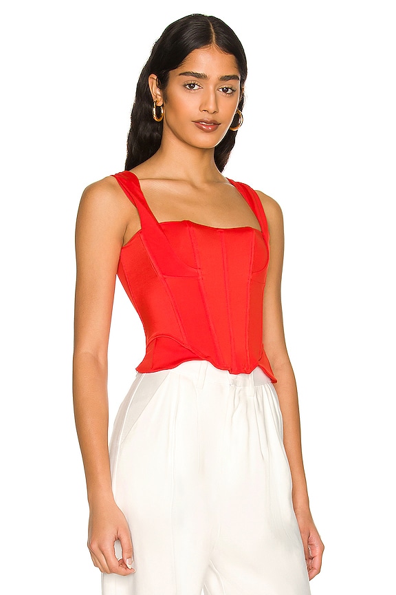 view 2 of 4 KNOCK OUT 탑 in Blood Orange