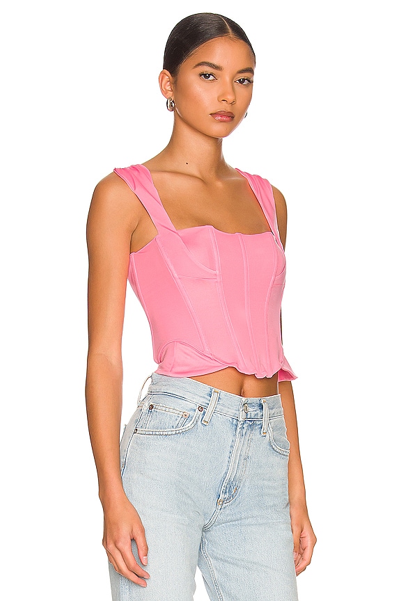 view 2 of 4 Knock Out Corset Top in Rose Quartz