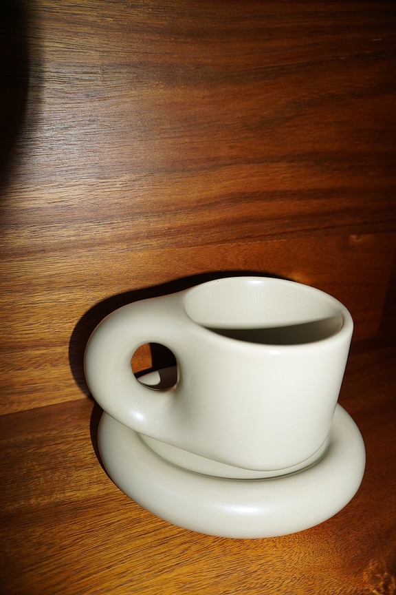 view 2 of 2 TAZA DEW MUG SET in Tahini