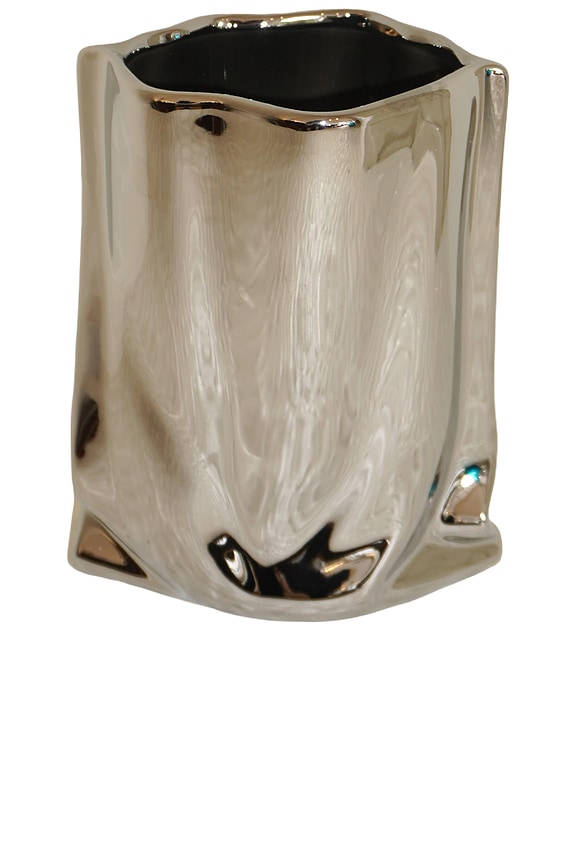 view 1 of 4 FLORERO ESMEE VASE in Chrome