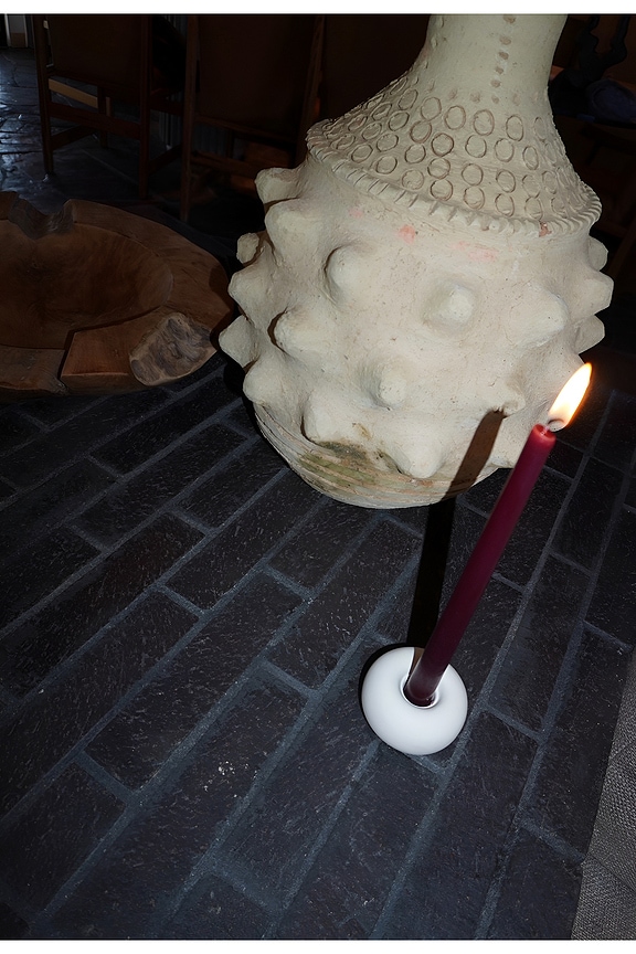 view 2 of 6 Noa Candlestick Holder in Blanc