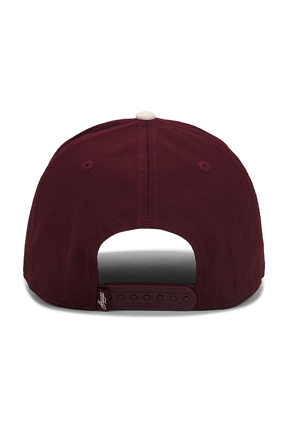 view 2 of 3 Trademark Hat in Natural & Maroon