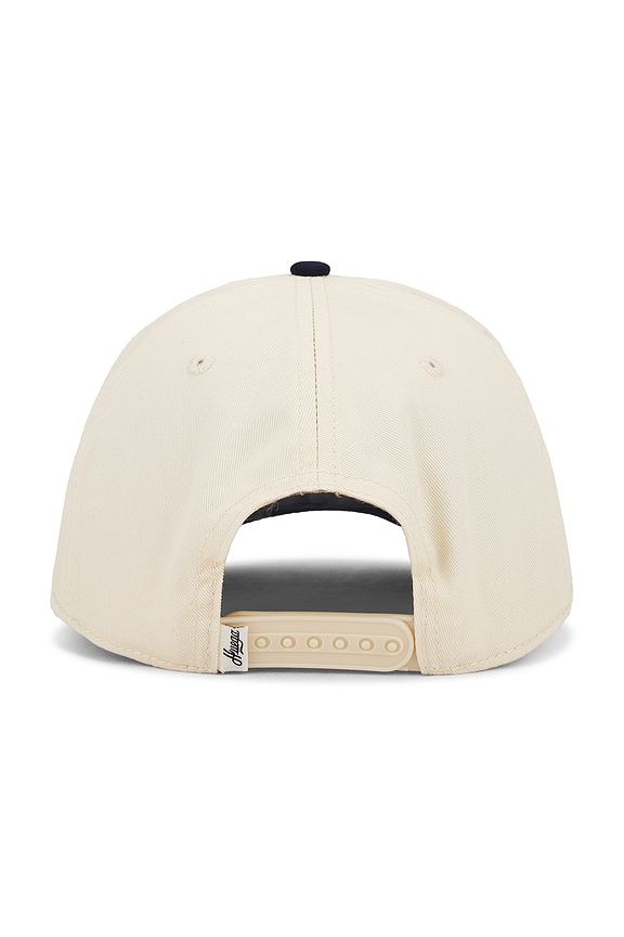 view 2 of 3 Vintage Swan Hat in Navy & Natural