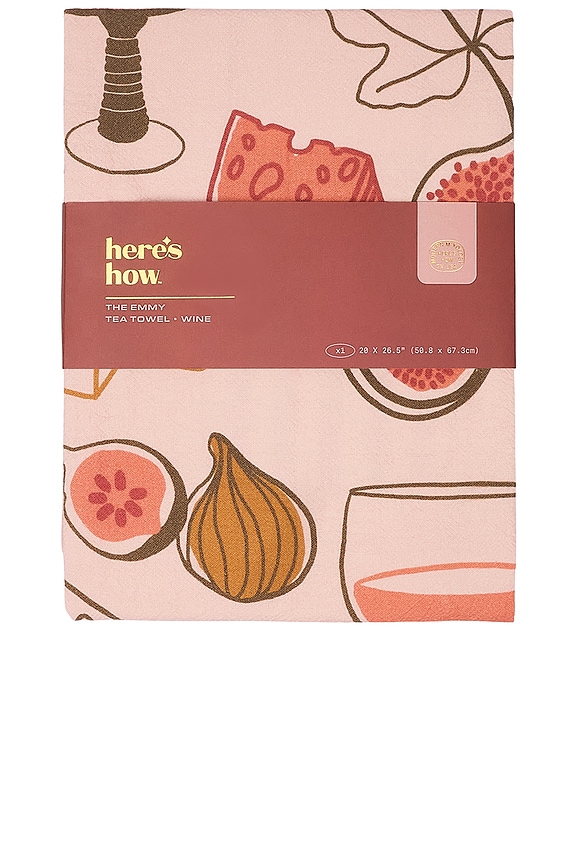 view 2 of 2 The Emmy Tea Towel in Wine