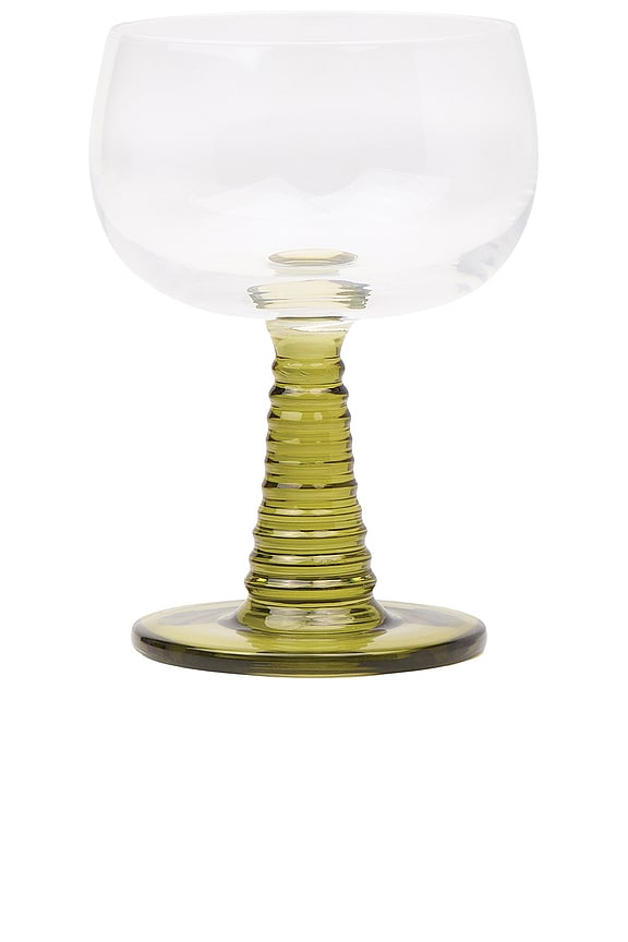 view 1 of 2 The Romy Wine Glass Set Of 2 in Olive