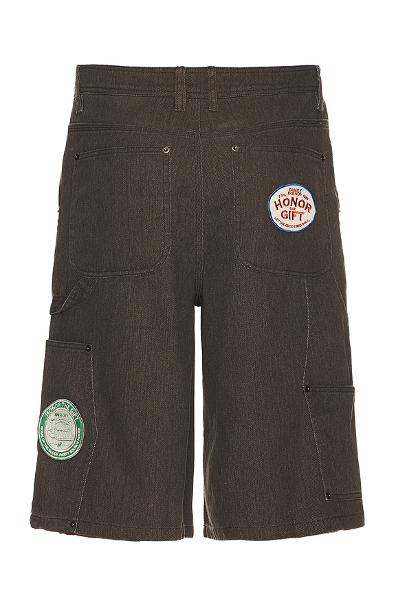 view 2 of 6 Twill Carpenter Shorts in Black