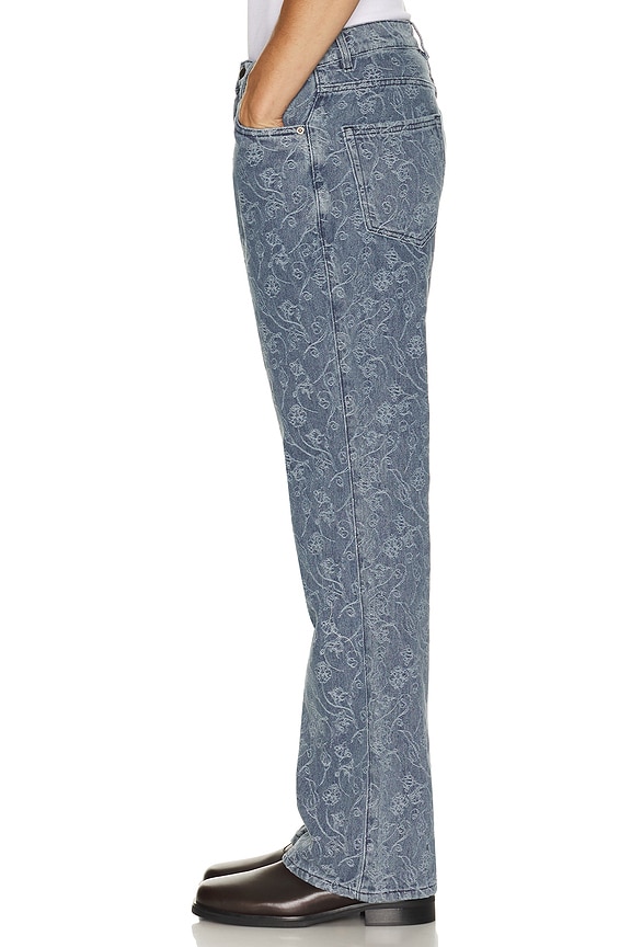 view 2 of 6 Washed 5 Pocket Pant in Light Indigo