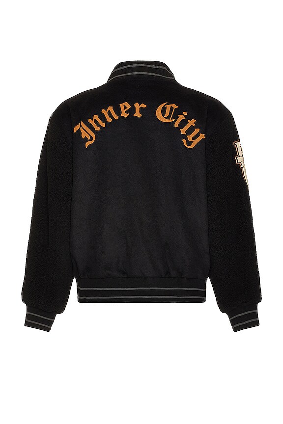 view 2 of 5 Letterman Jacket in Black