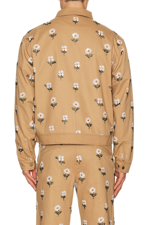 view 2 of 5 Flowers Beaded Jacket in Taupe