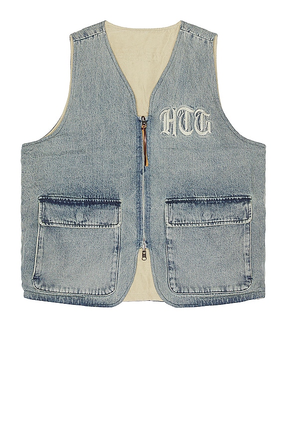 view 1 of 5 Vest in Light Indigo