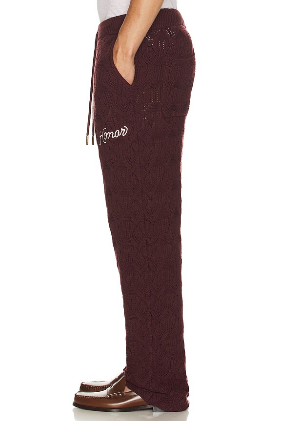 Honor The Gift Cable Knit Pant In Berry REVOLVE