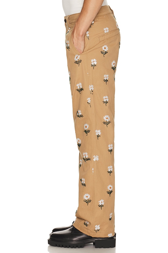 view 2 of 6 Flowers Beaded Pant in Taupe