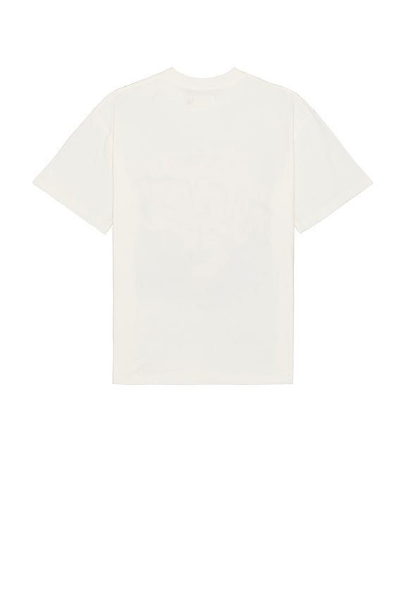 view 2 of 3 Vinyl Airbrush T-Shirt in White