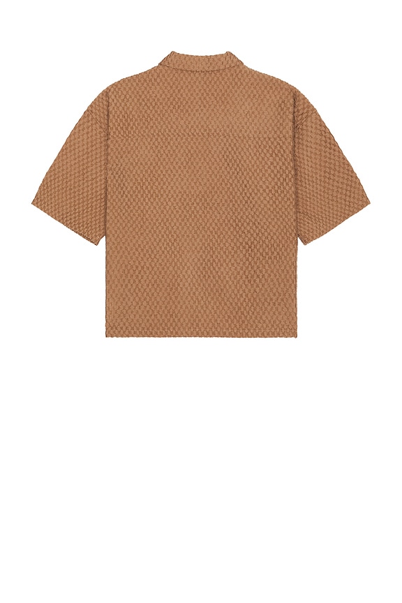 view 2 of 5 Quarter Zip Polo in Brown