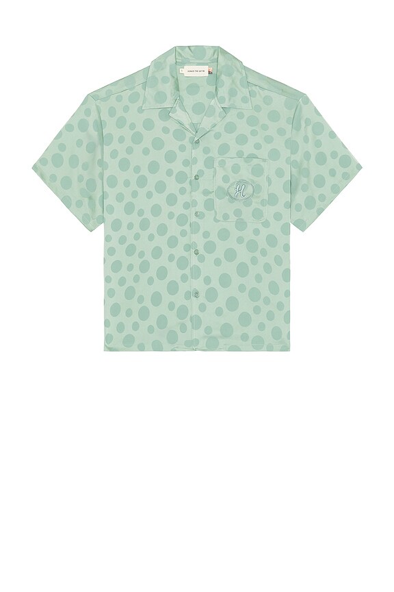 view 1 of 5 Polka Dot Camp Shirt in Green