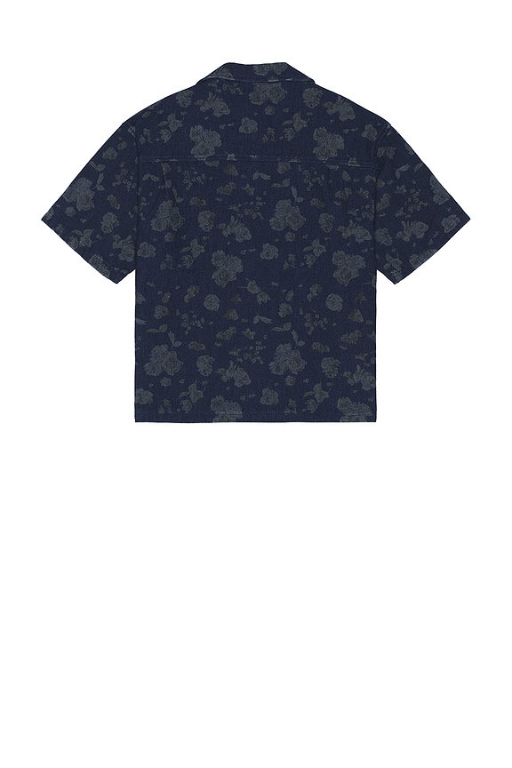 view 2 of 5 Indigo Floral Camp Shirt in Blue