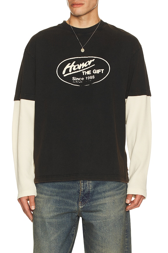 view 2 of 4 Just Be Longsleeve Tee in Black