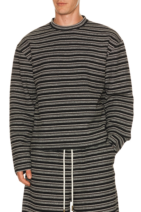 view 2 of 5 Speak Striped Long Sleeve in Black