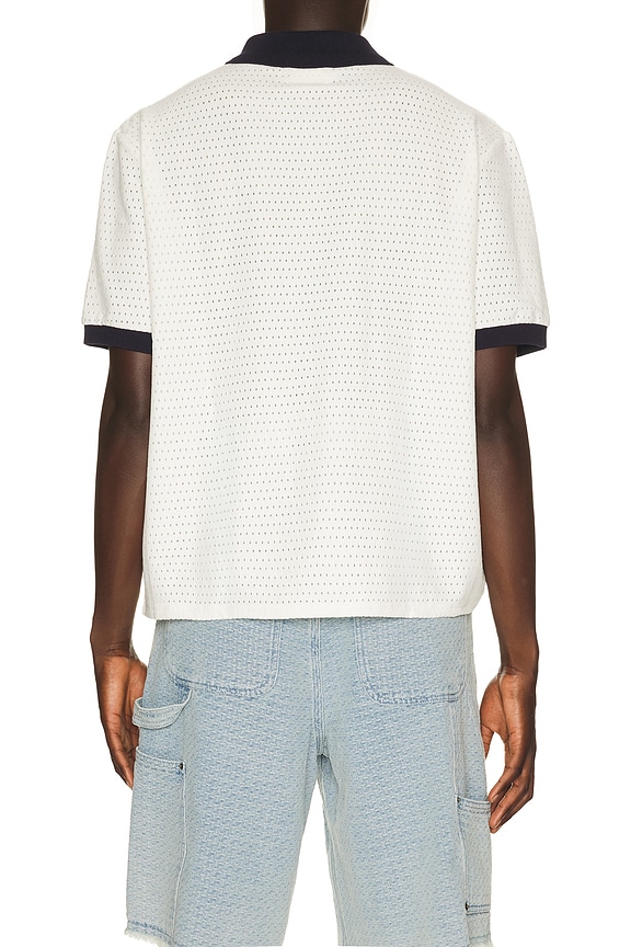 view 2 of 5 Pique Colorblock Polo in Bone