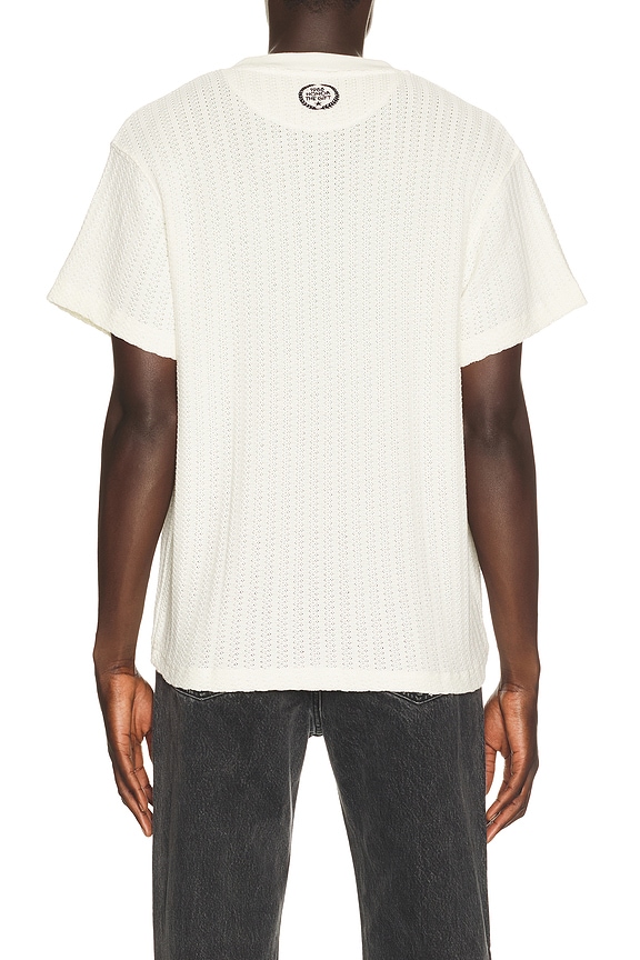 view 2 of 5 Cable Knit Tee in Bone