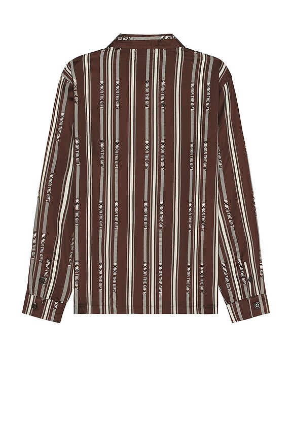 view 2 of 4 Stripe Henley in Brown