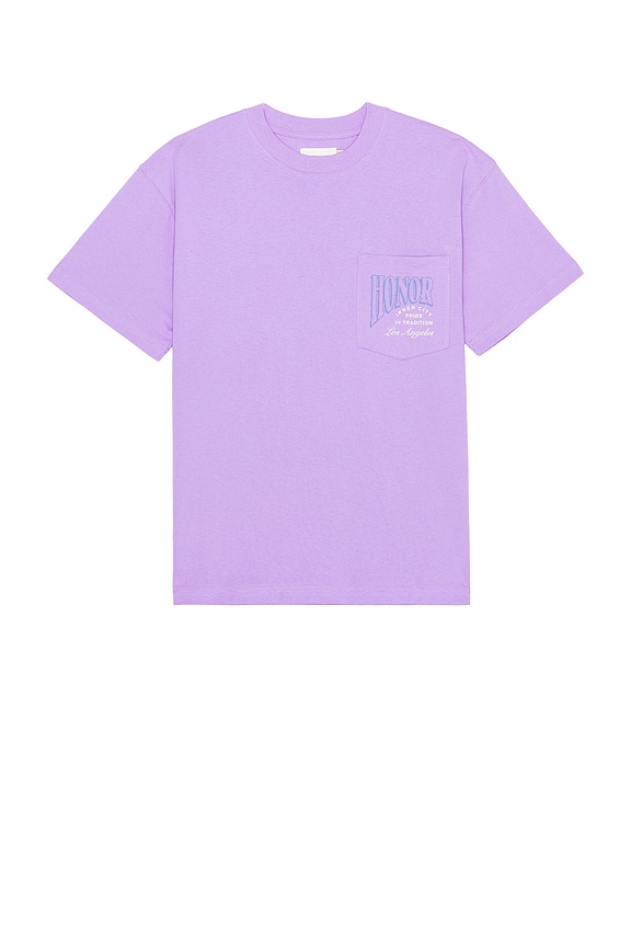 view 2 of 3 Cigar Label Short Sleeve Tee in Purple