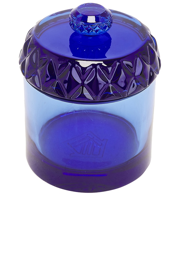 view 2 of 4 Glass Stash Jar in Blue