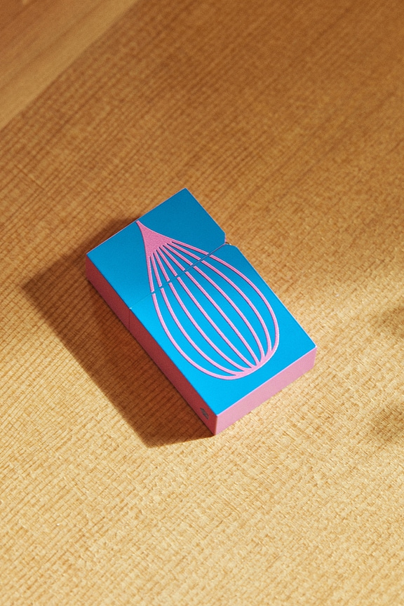 view 2 of 2 Flip Top Lighter Blue in Blue