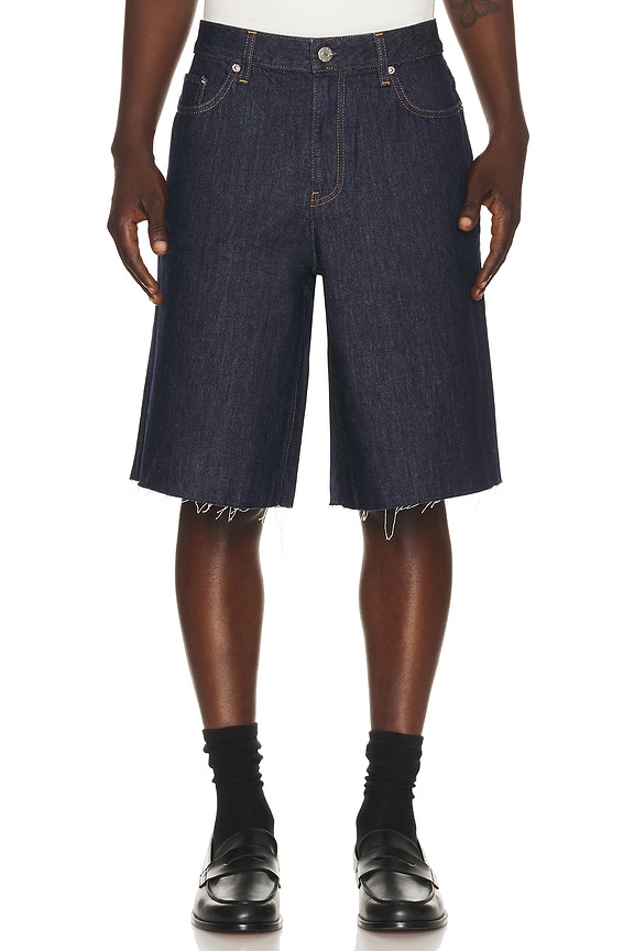 view 1 of 4 Jean Short in Rinsed Indigo