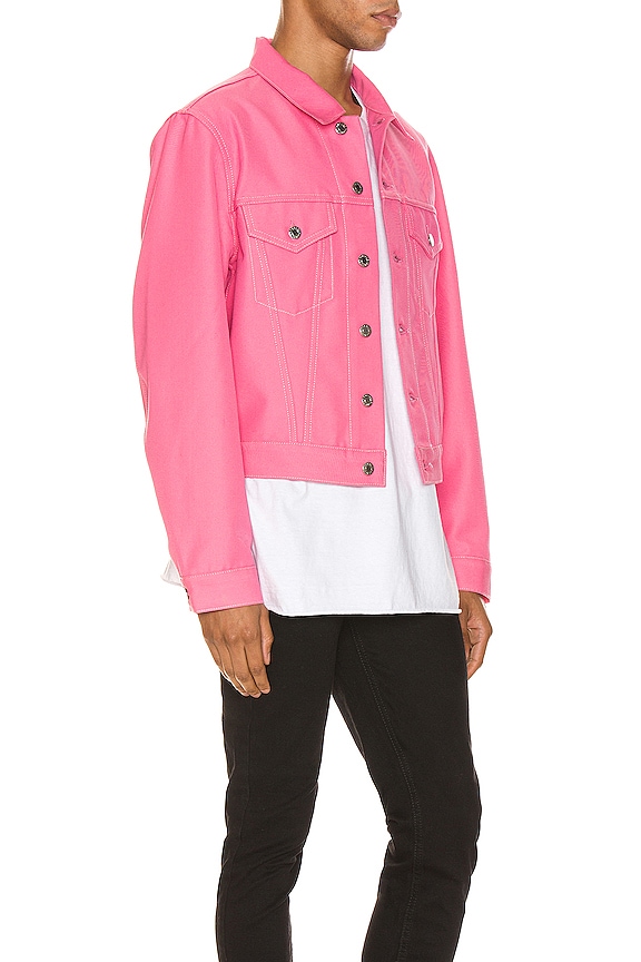 view 2 of 4 Masc Trucker Jacket in Prism Pink