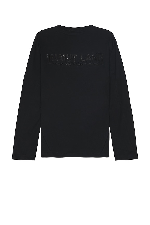 view 2 of 5 Apex Fitted Long Sleeve Tee in Black