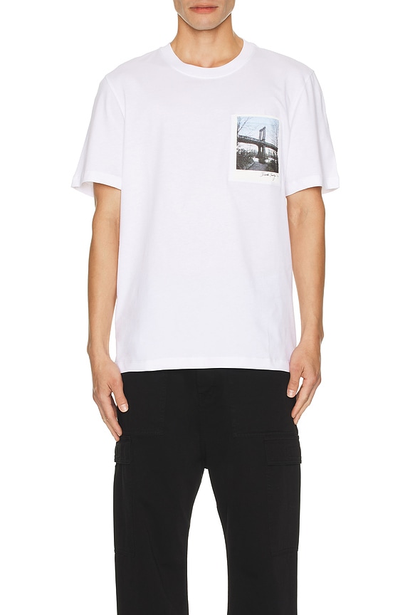 view 4 of 5 Postcard Skyline Short Sleeve T-Shirt in White