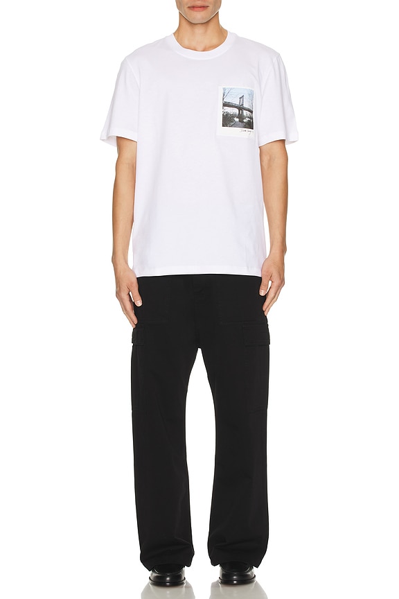view 5 of 5 Postcard Skyline Short Sleeve T-Shirt in White