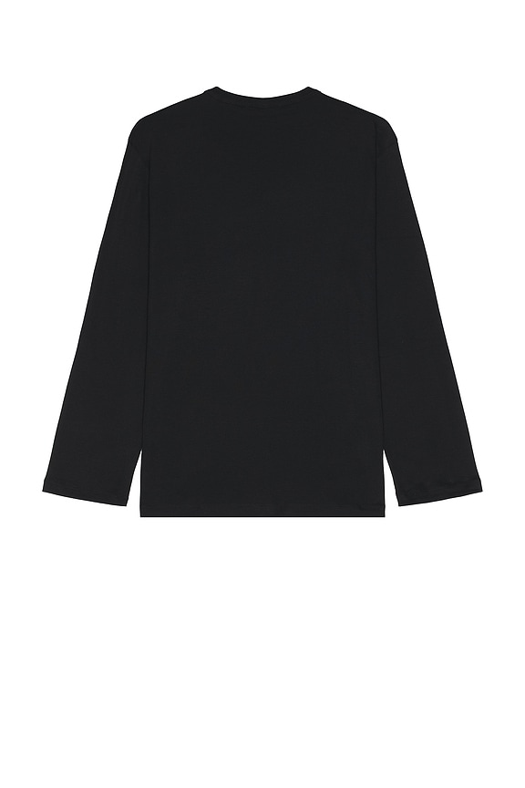 view 2 of 5 Long Sleeve Logo Tee in Black